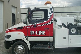 Partial truck wrap